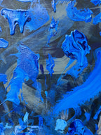 Horsepower by Kent Paulette, Authentic Original Acrylic on Canvas - Equestrian Horse Painting -Big Sky Chic, Modern Cowboy, Western Yellowstone