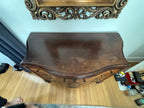 Antique Burled Walnut and Inlaid Marquetry Dresser Chest of Drawers