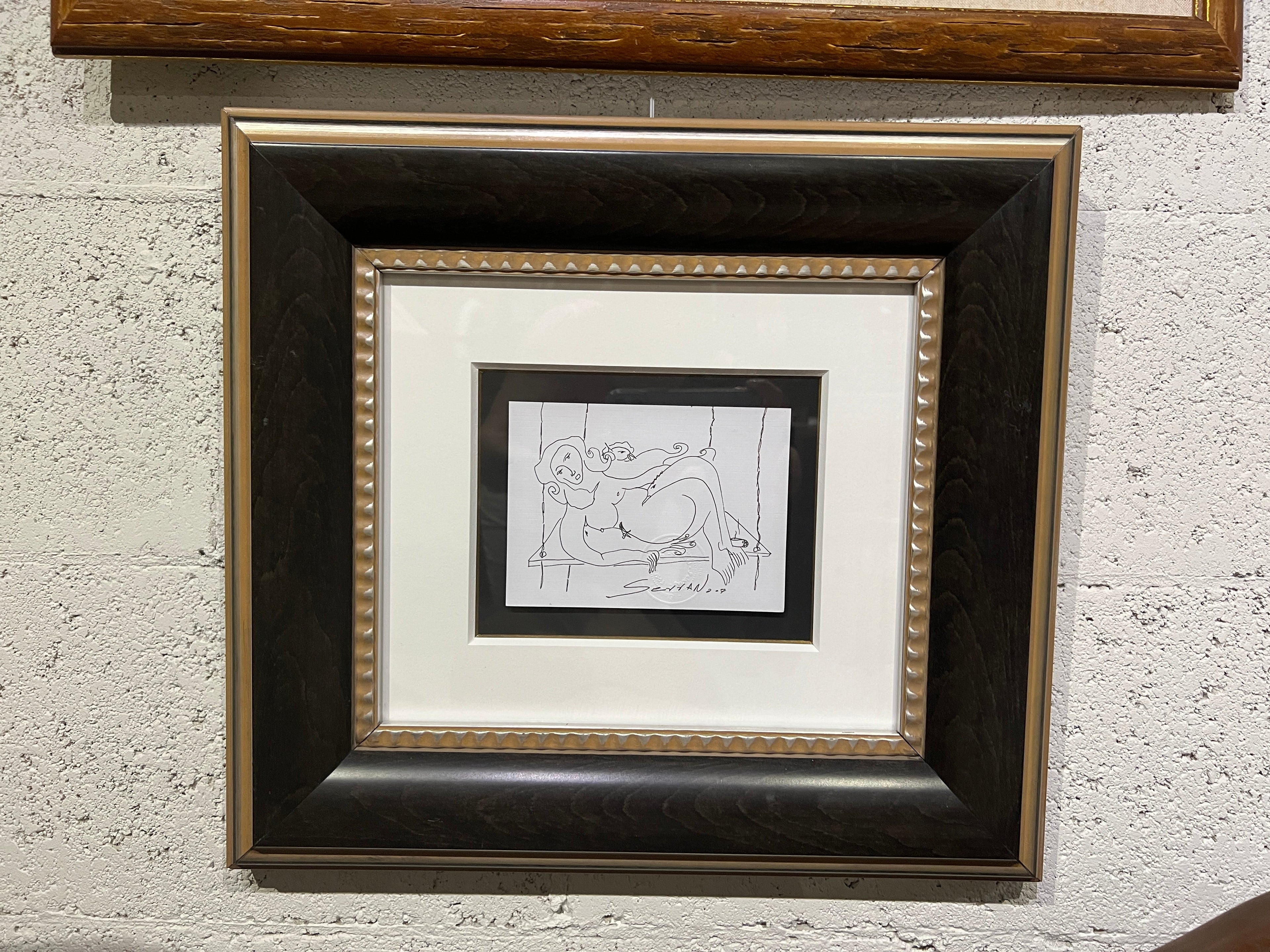 Framed Pen & Ink Drawing by R.G. Serrano, 2007, Original