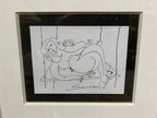 Framed Pen & Ink Drawing by R.G. Serrano, 2007, Original