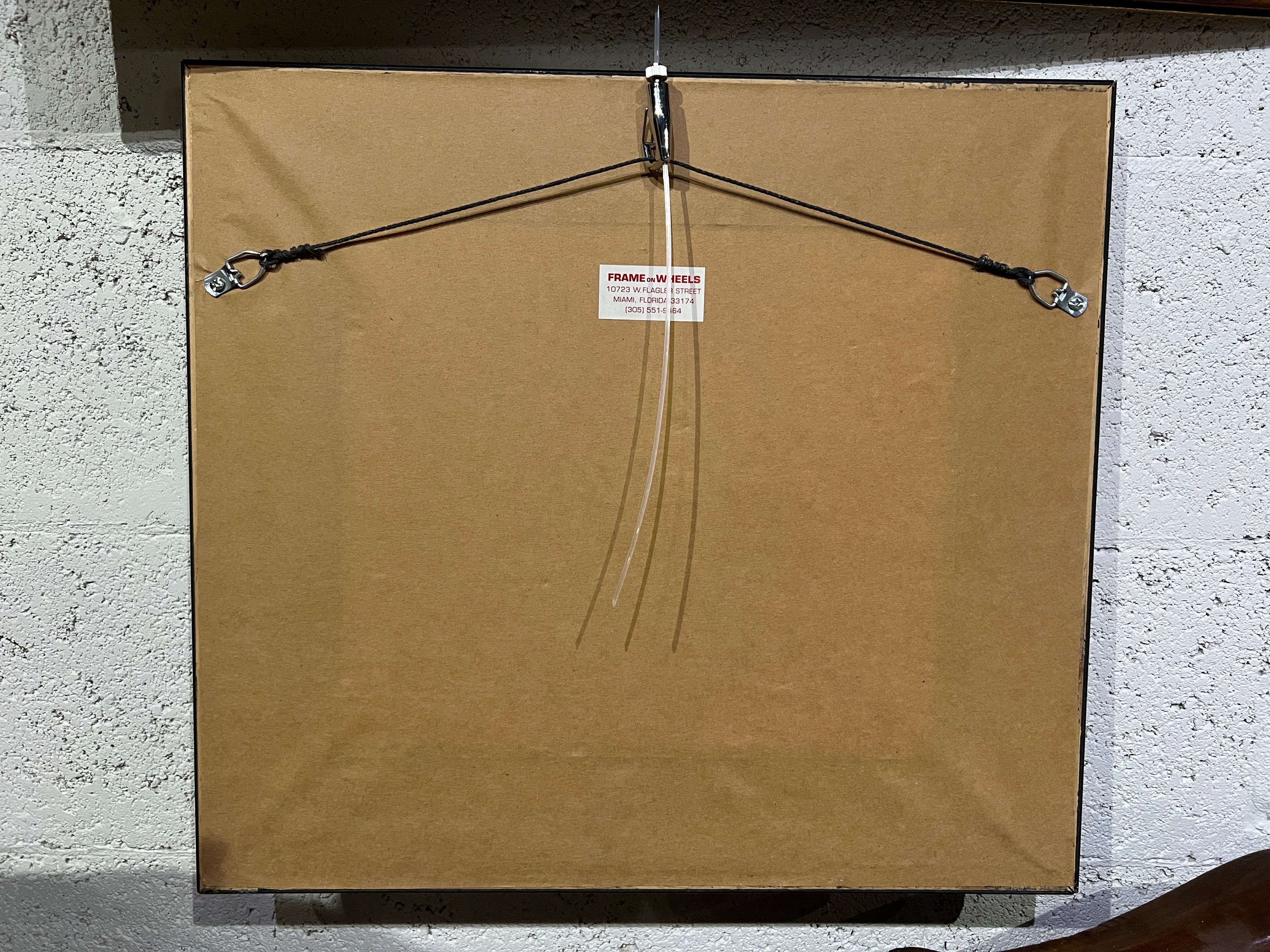 Framed Pen & Ink Drawing by R.G. Serrano, 2007, Original