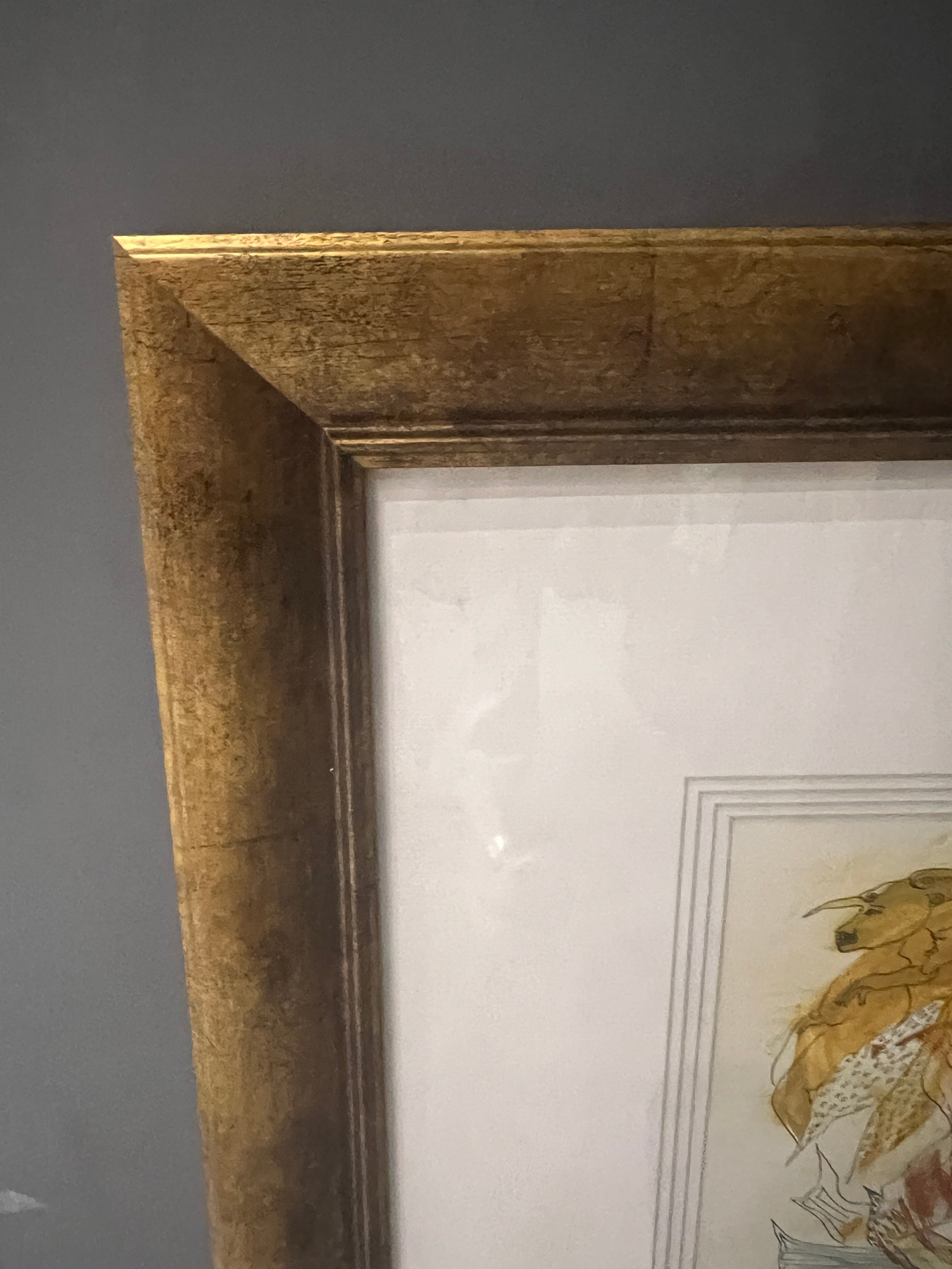 Framed Watercolor by R.G. Serrano, 2010, Original