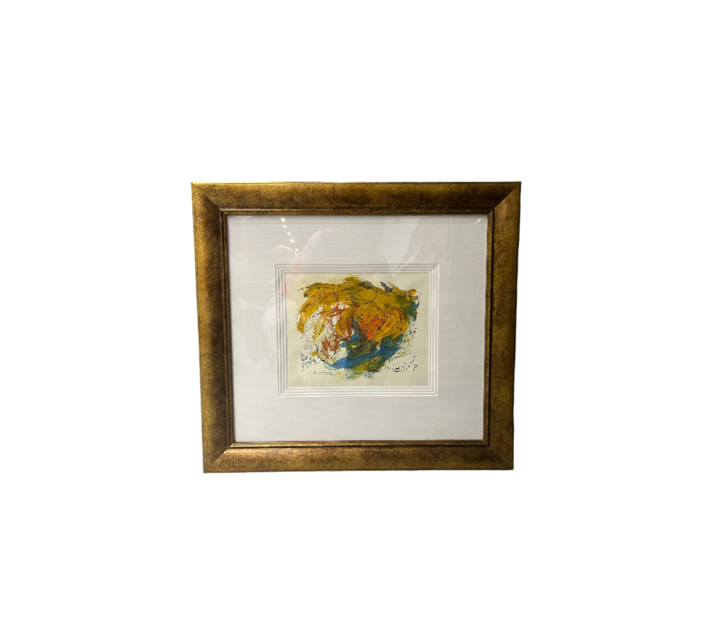 Framed Watercolor by R.G. Serrano, 2010, Original