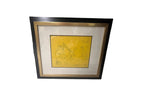 Framed Pen & Ink Abstract Drawing by R.G. Serrano, 1993, Original