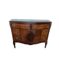 Antique Burled Walnut and Inlaid Marquetry Dresser Chest of Drawers