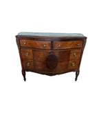 Antique Burled Walnut and Inlaid Marquetry Dresser Chest of Drawers