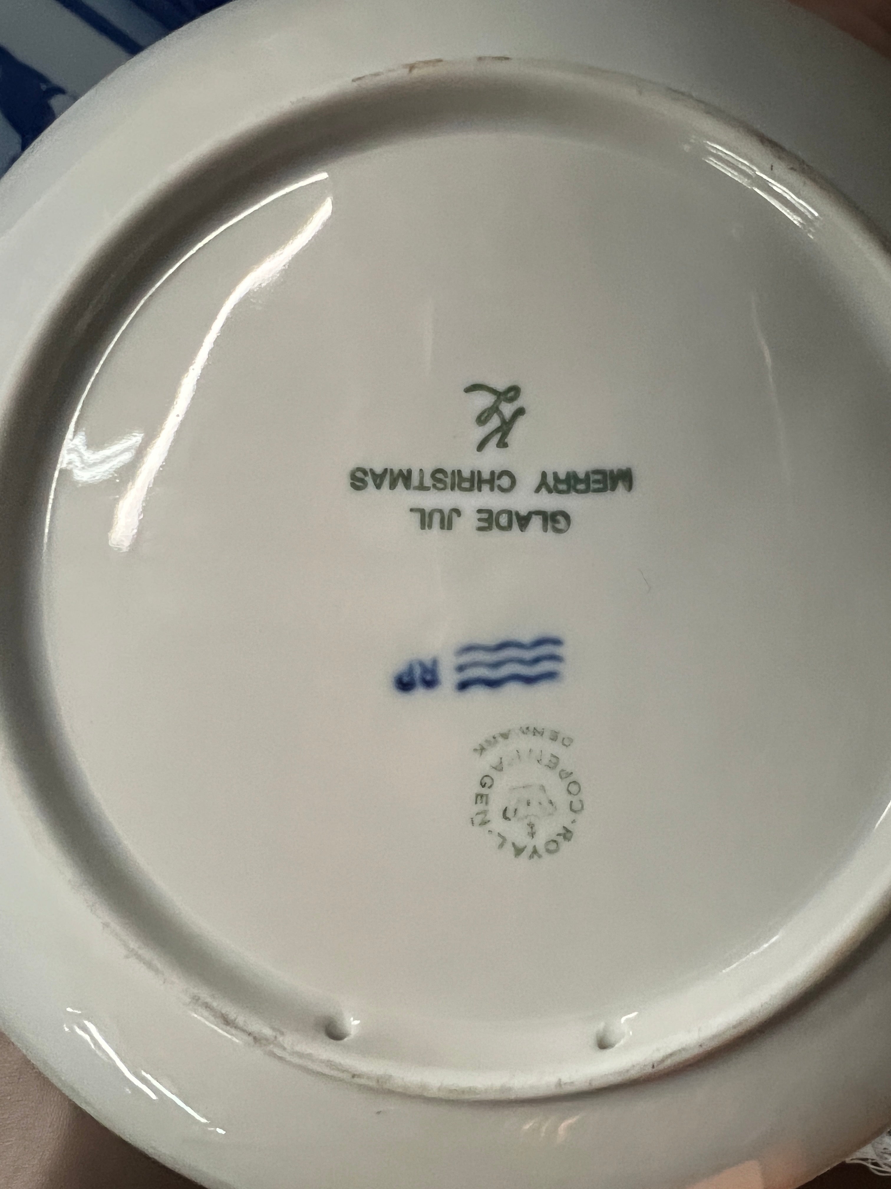 Royal Copenhagen Vintage Christmas Collectors Plates 1970 - 1982