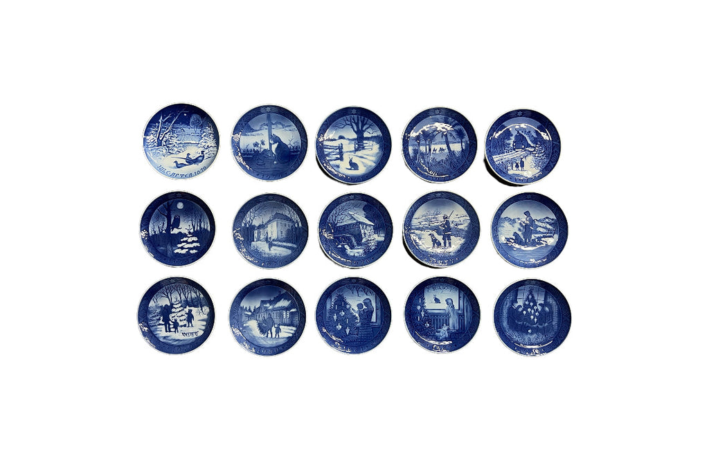 Royal Copenhagen Vintage Christmas Collectors Plates 1970 - 1982