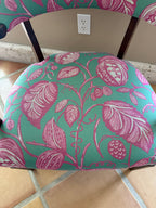 Antique Palm Beach Chic Upholstered Accent Chair