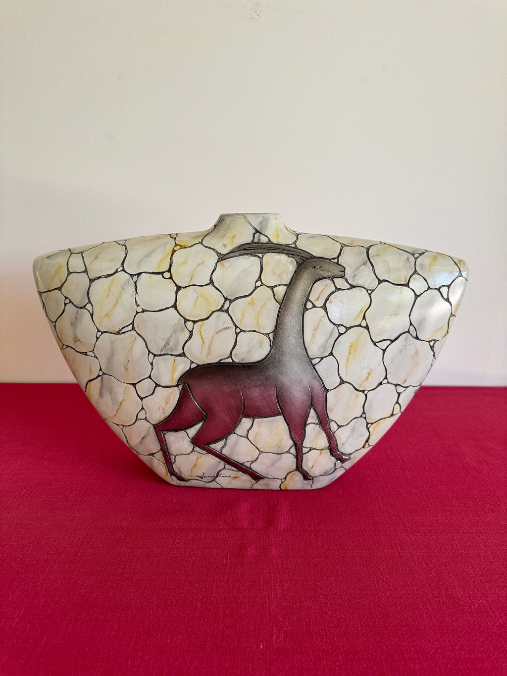 James Tower Signed Glazed Earthenware Vessel / Vase