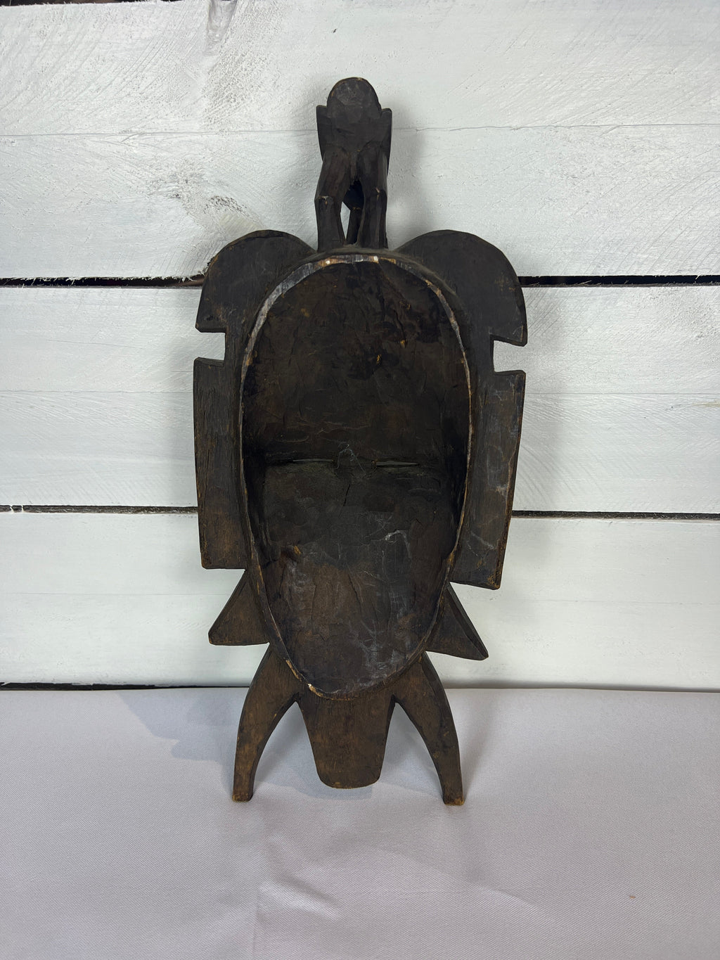 Vintage Hand Carved African Tribal Mask - Medium Sized