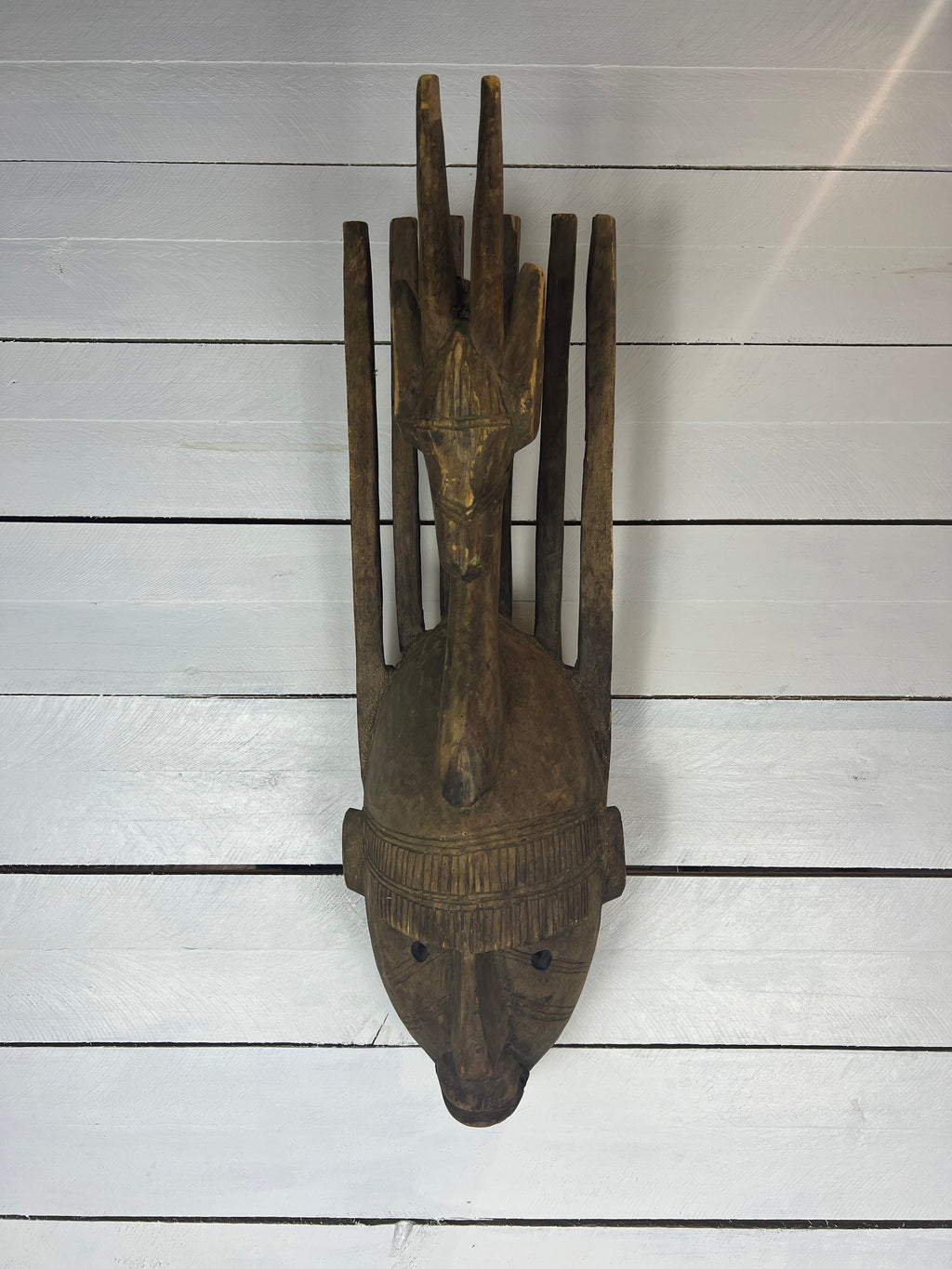 Vintage Hand Carved African Tribal Mask
