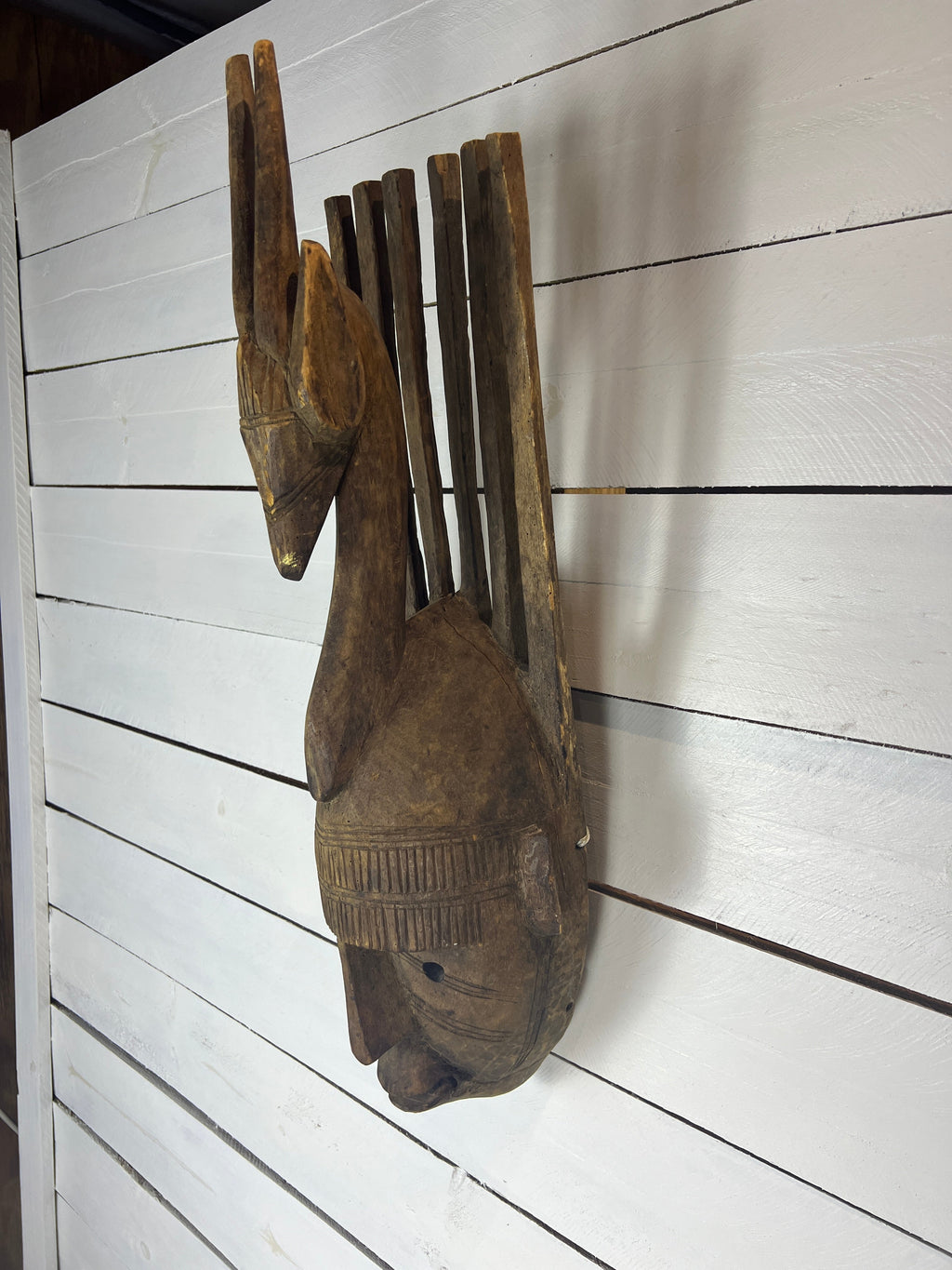 Vintage Hand Carved African Tribal Mask