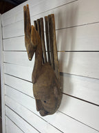 Vintage Hand Carved African Tribal Mask