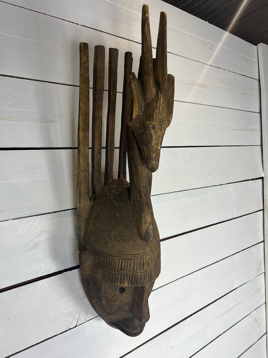 Vintage Hand Carved African Tribal Mask