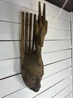 Vintage Hand Carved African Tribal Mask