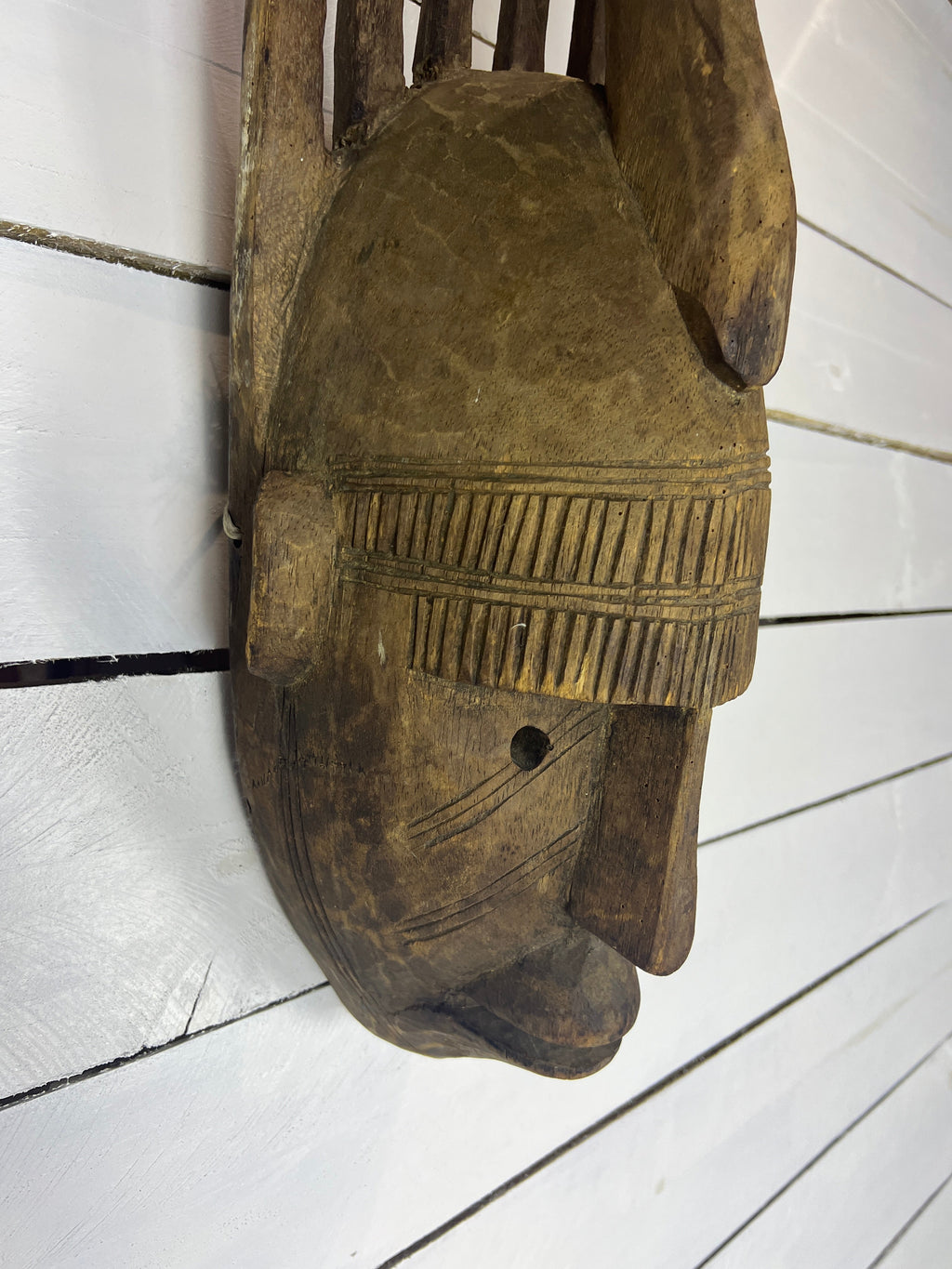 Vintage Hand Carved African Tribal Mask