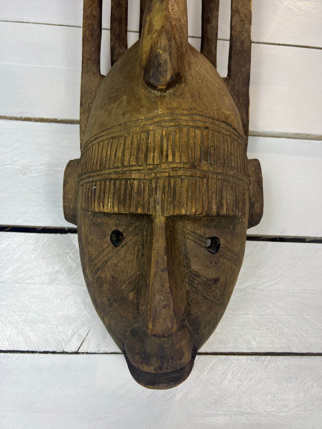 Vintage Hand Carved African Tribal Mask
