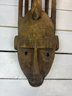 Vintage Hand Carved African Tribal Mask