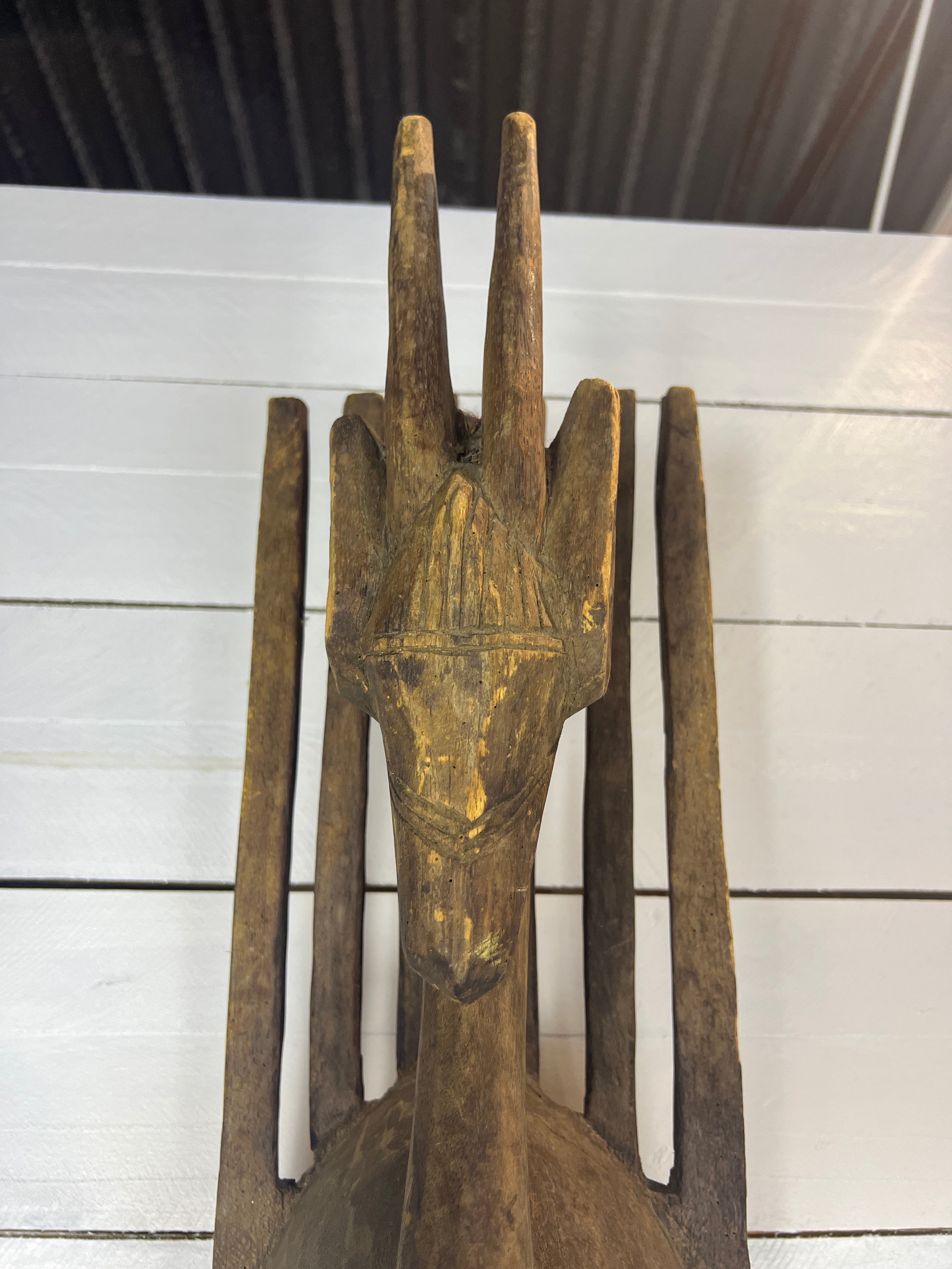 Vintage Hand Carved African Tribal Mask