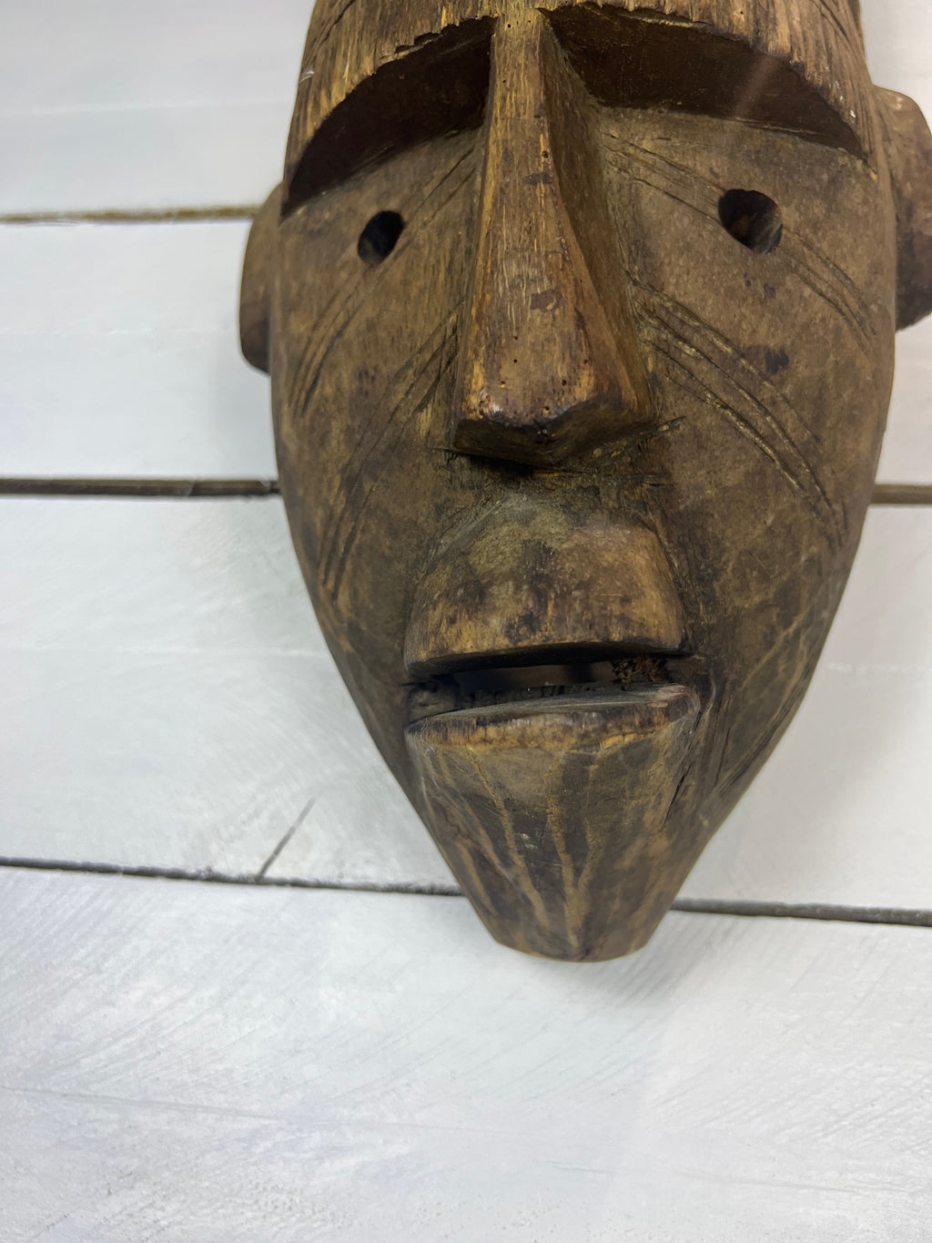 Vintage Hand Carved African Tribal Mask
