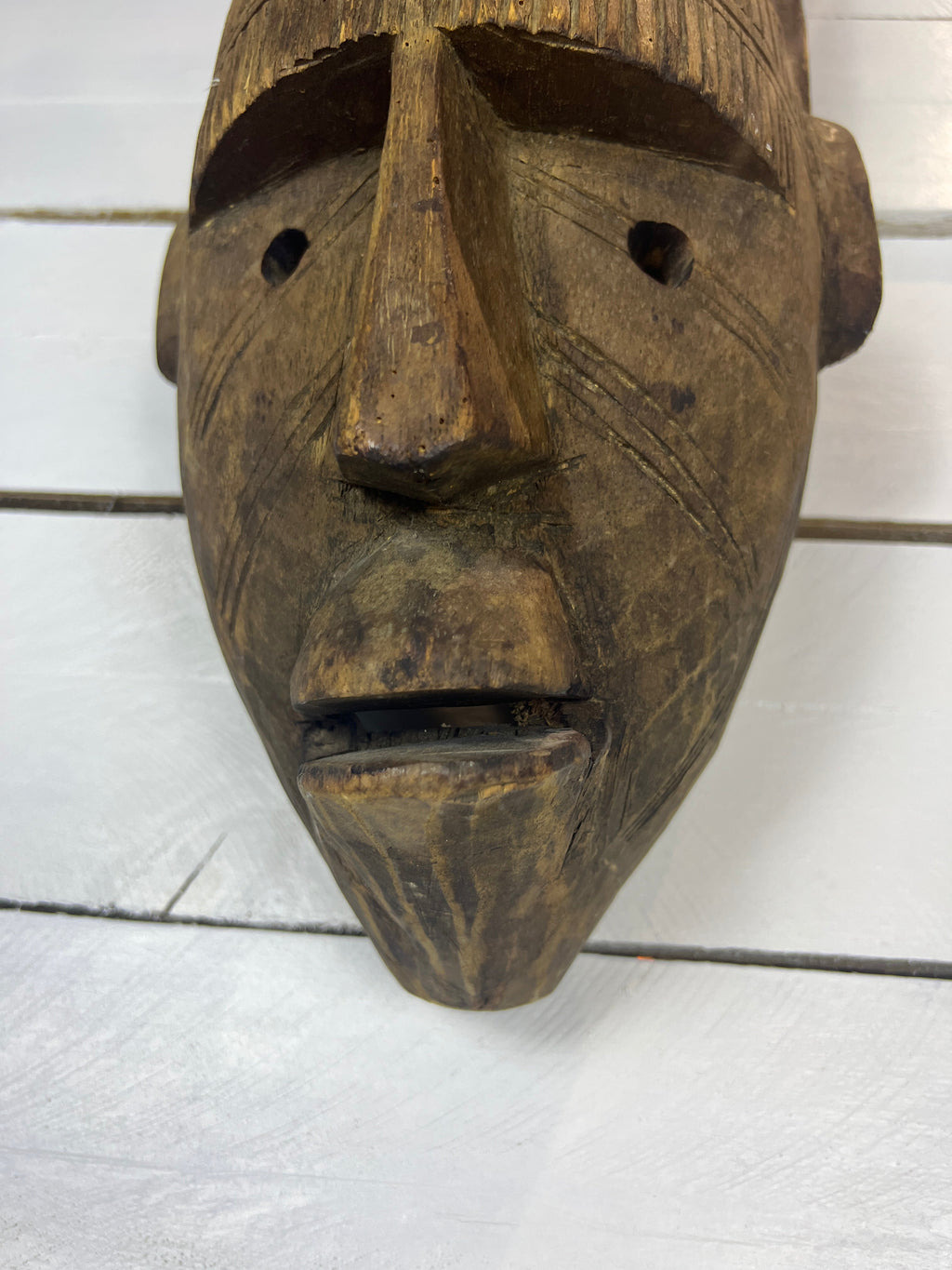 Vintage Hand Carved African Tribal Mask