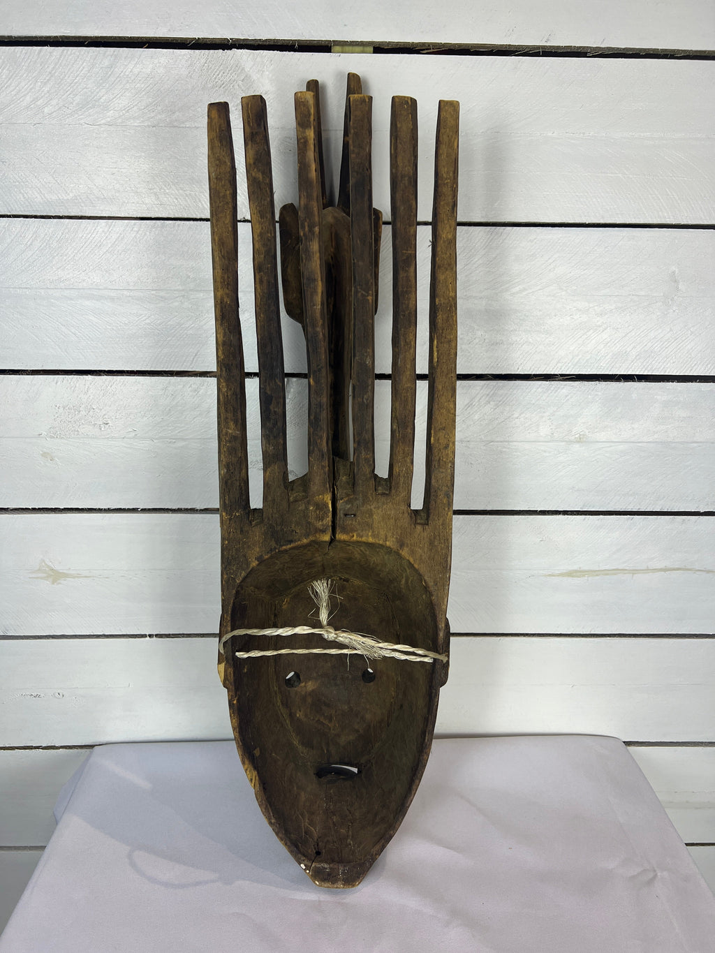 Vintage Hand Carved African Tribal Mask