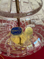 1990s Vintage Bohemia Crystal Table Lamps - Set of Two