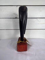 Hand Carved African Face Sculpture, Made in Ghana
