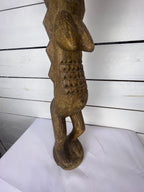 Hand Carved Tall African Statue