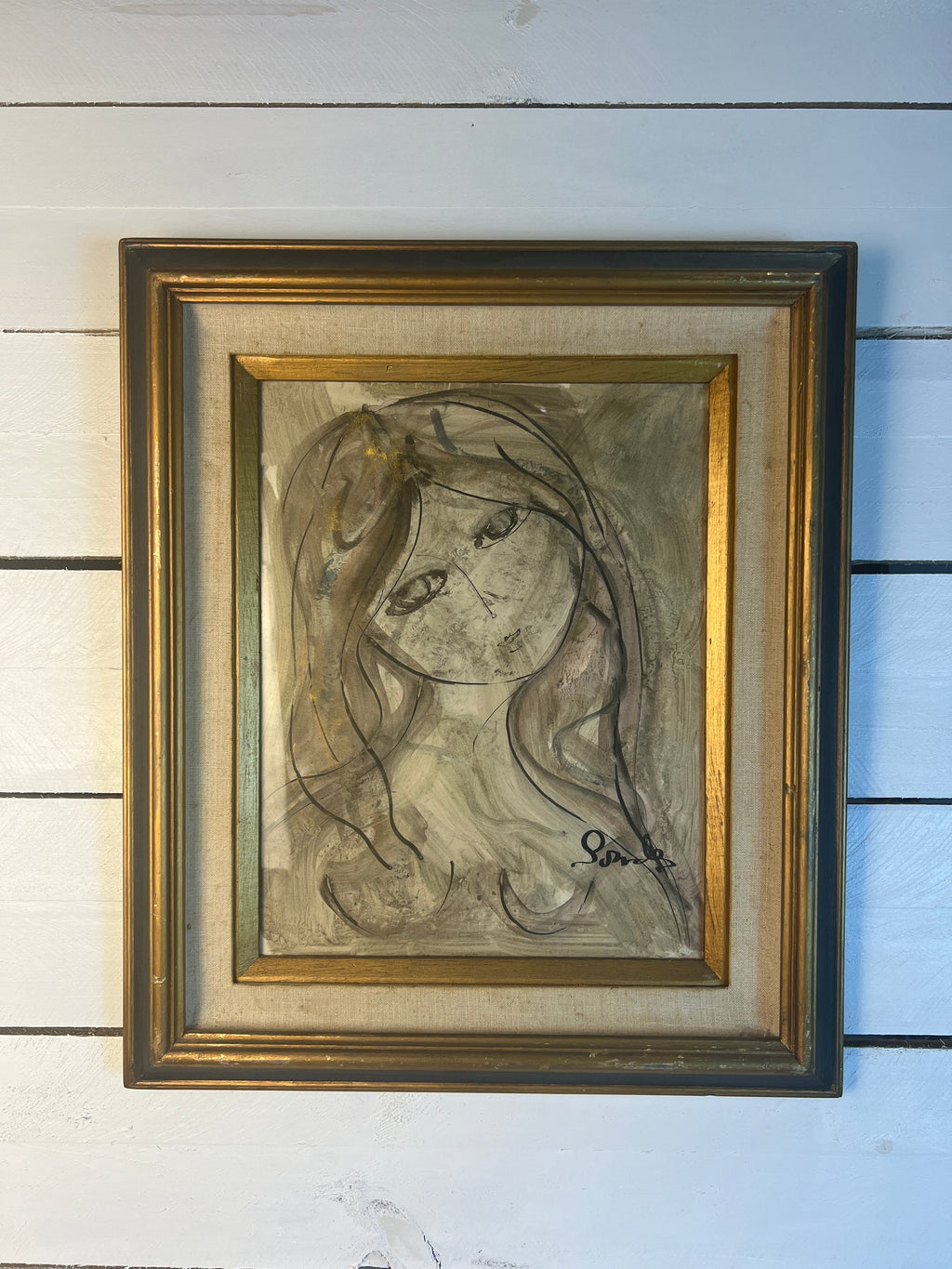 Sketch of a Woman, original art, by Lourdes Gomez-Franca