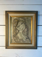 Sketch of a Woman, original art, by Lourdes Gomez-Franca