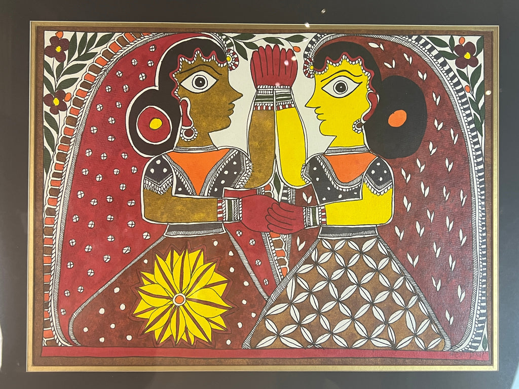 Baua Devi Mithila/Madhubani Painting - Woman Sharing Power