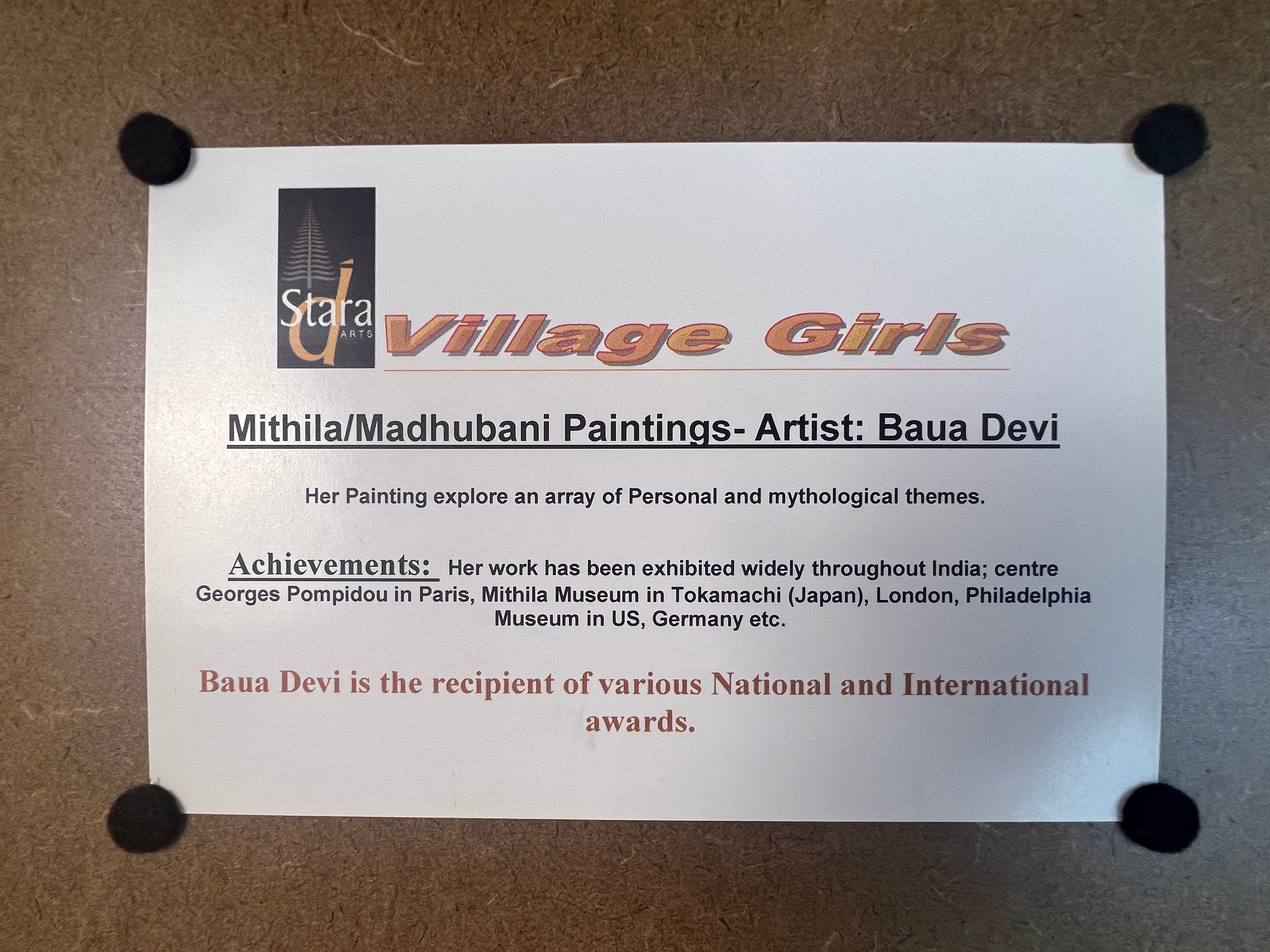 Baua Devi Mithila/Madhubani Painting - Woman Sharing Power