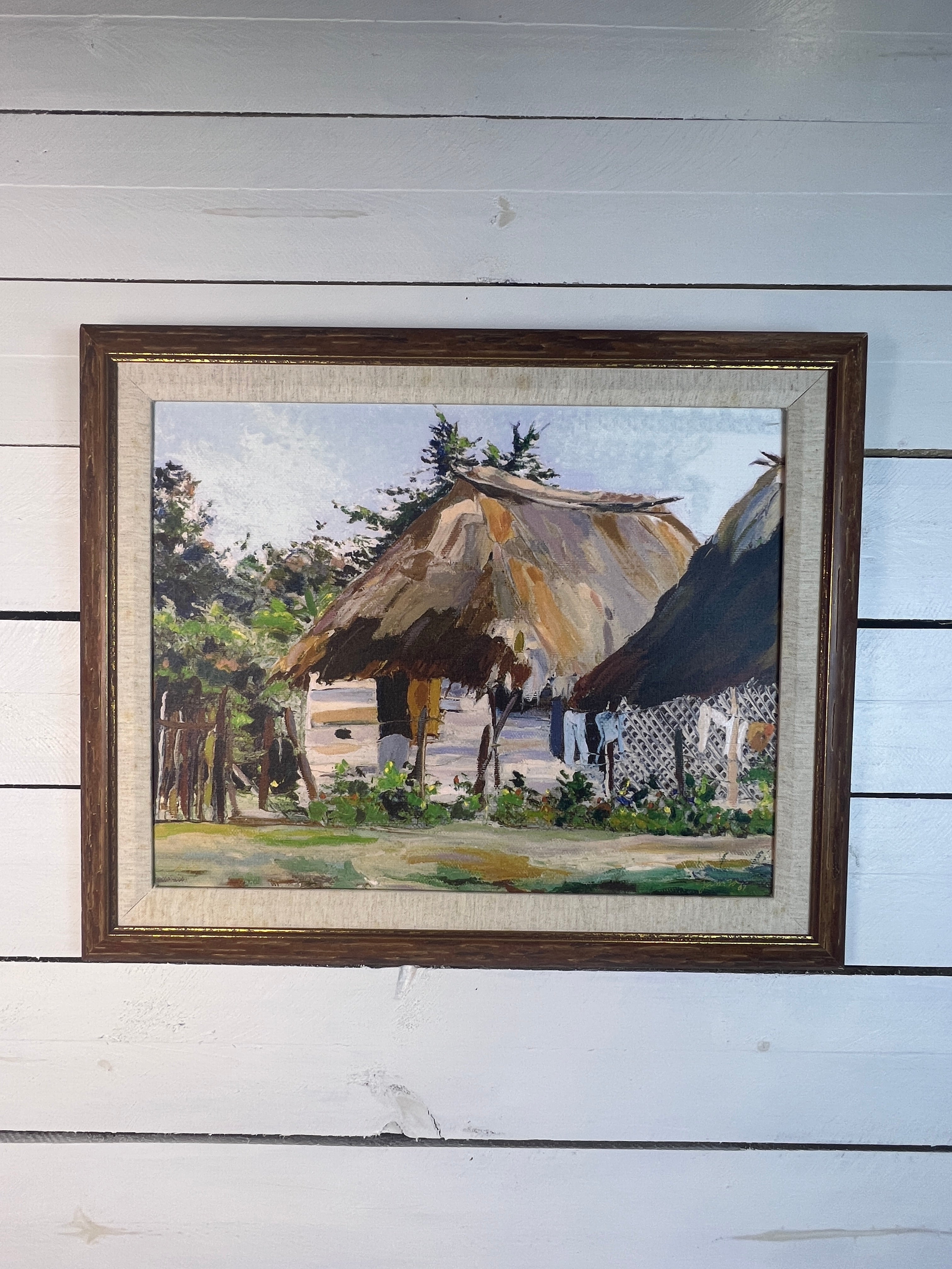 Agustin Gainza Rural Series Hut Painting Giclee Reproduction, 2001