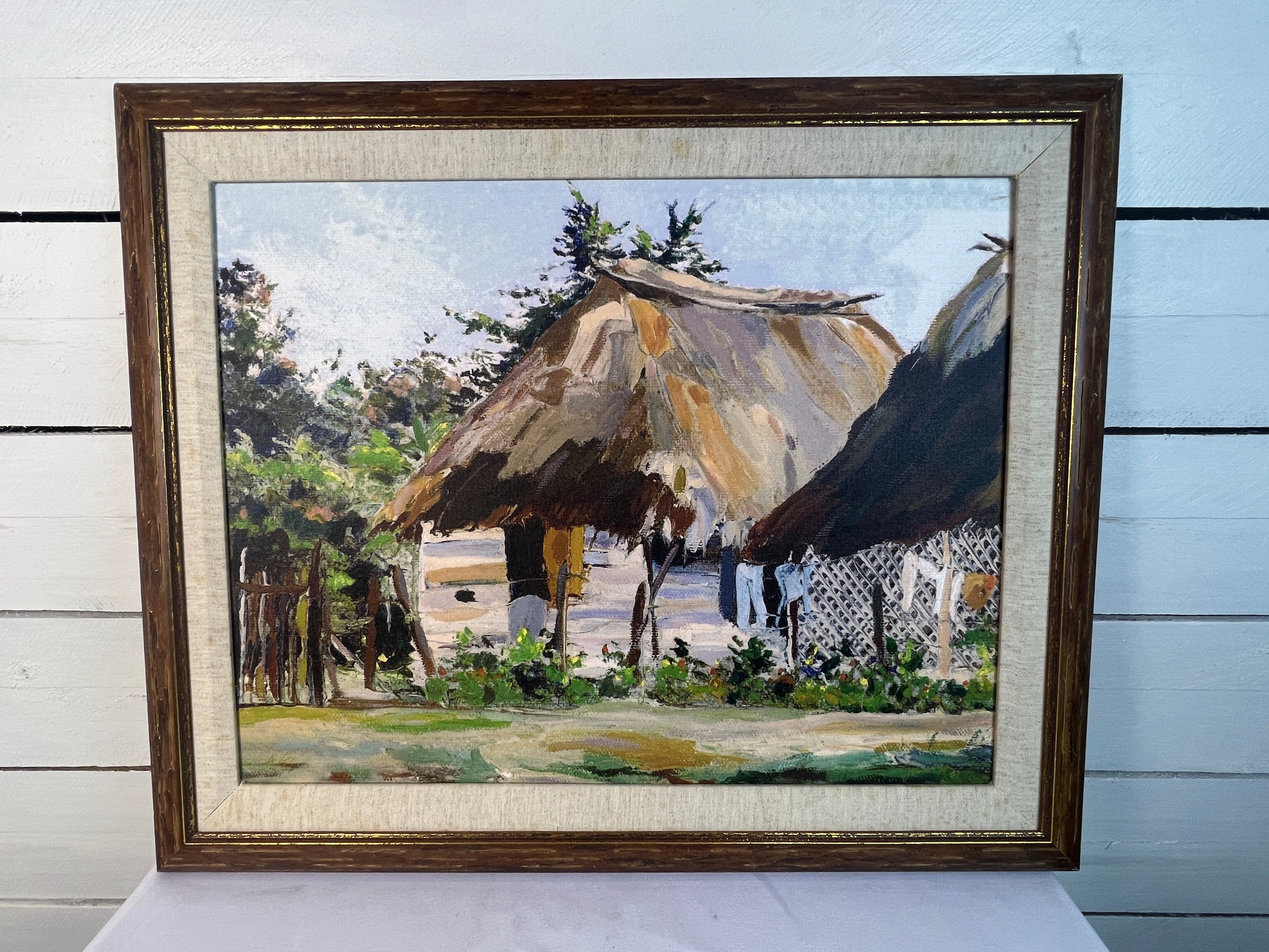 Agustin Gainza Rural Series Hut Painting Giclee Reproduction, 2001