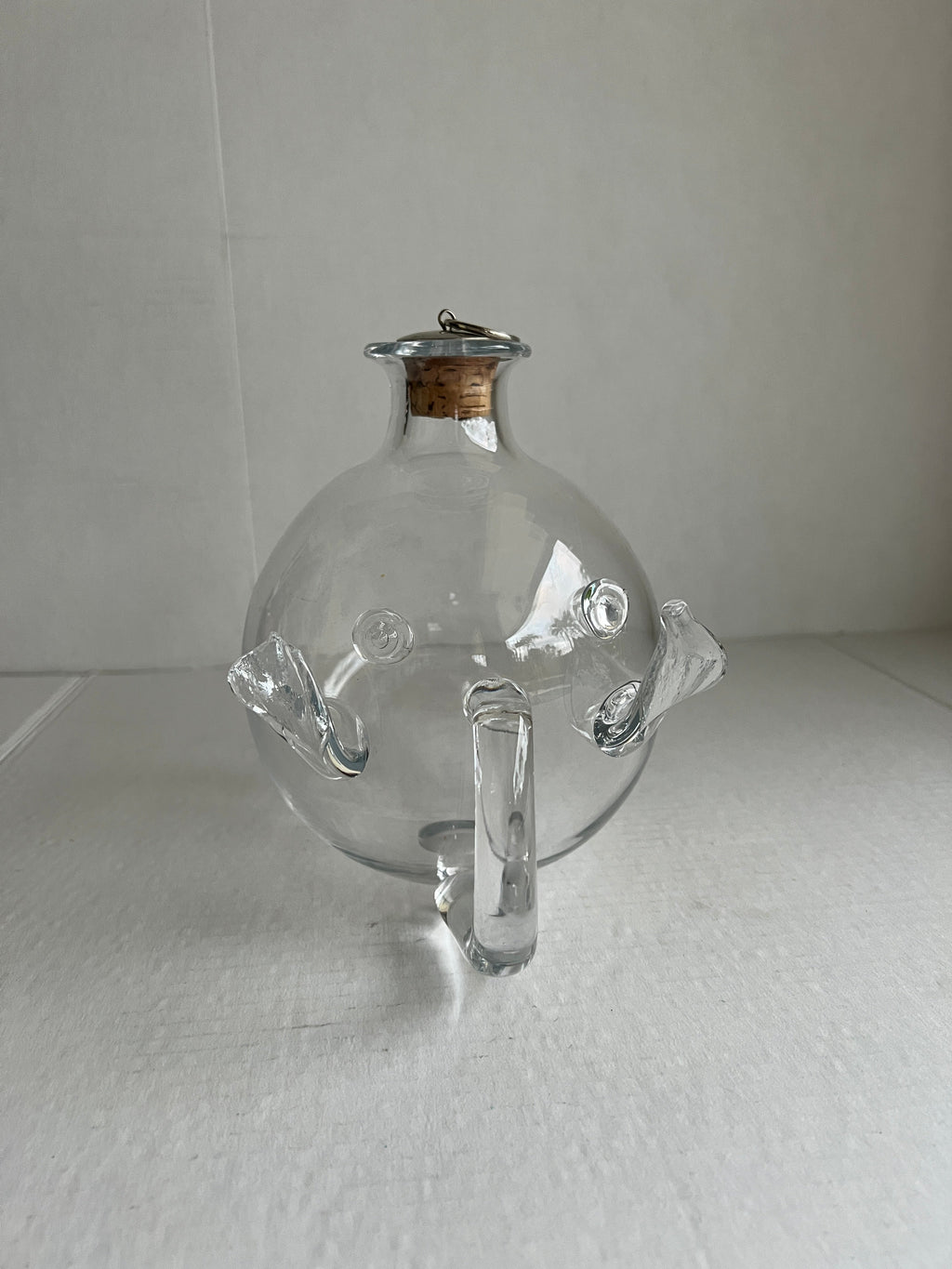 Pig Shaped Glass Decanter Pitcher Liquor Dispenser