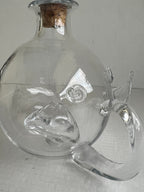 Pig Shaped Glass Decanter Pitcher Liquor Dispenser