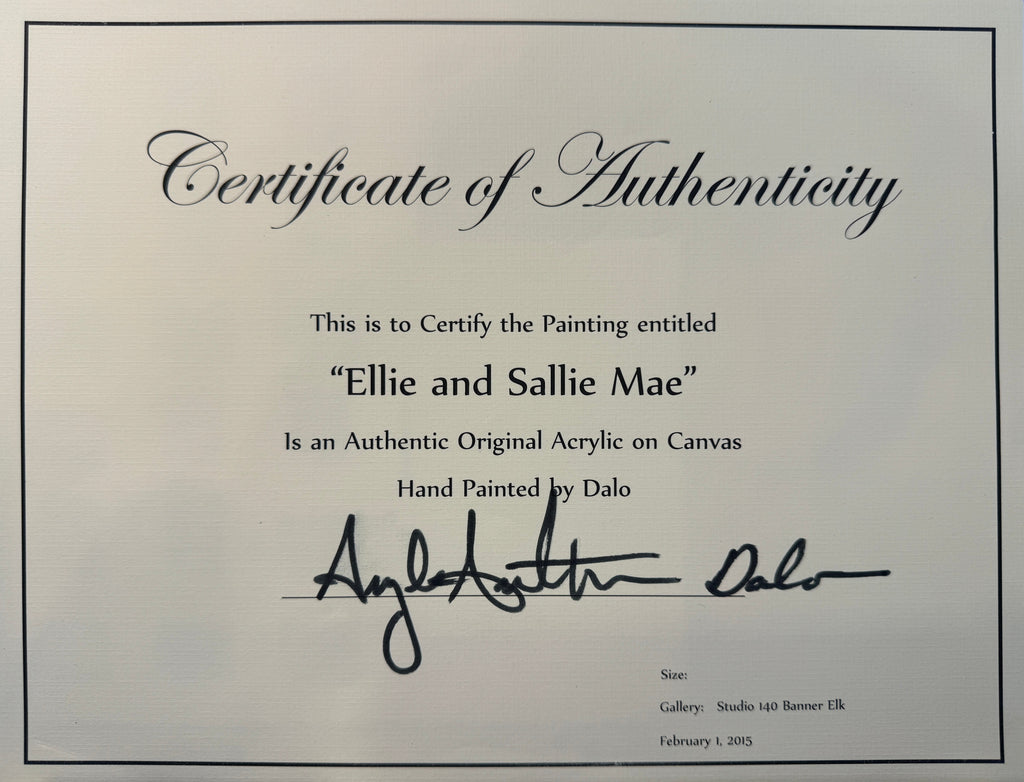 "Ellie & Sallie Mae" the Mustangs by David "Dalo" Banegas - Equestrian Horse Painting, Big Sky Chic, Modern Cowboy, Western Yellowstone