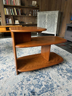 Vintage 1940s Heywood-Wakefield Three-Tier Surfboard End Tables, Model C3753