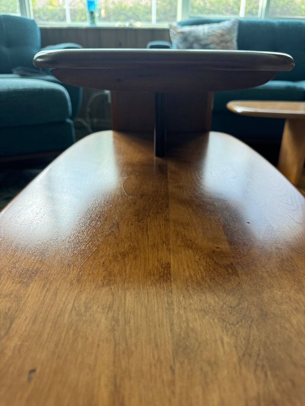 Vintage 1940s Heywood-Wakefield Three-Tier Surfboard End Tables, Model C3753