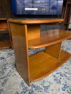 Vintage 1940s Heywood-Wakefield Three-Tier Surfboard End Tables, Model C3753