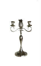 Vintage Silver Pewter Pineapple Candelabra
