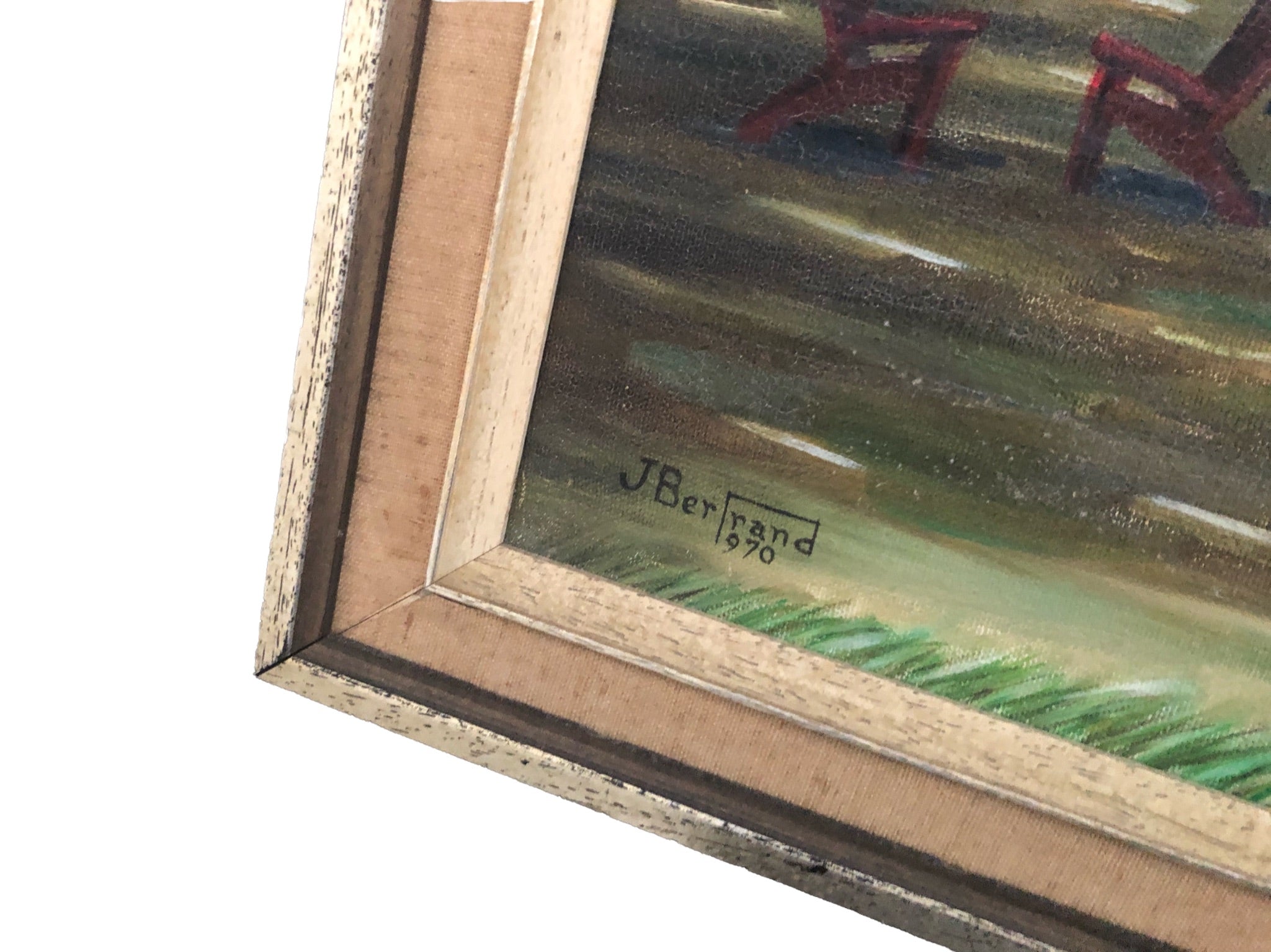 Varadero Beach Original Art by J. Bertrand, 1970