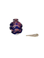 Pink & Blue Art Glass Perfume Bottle