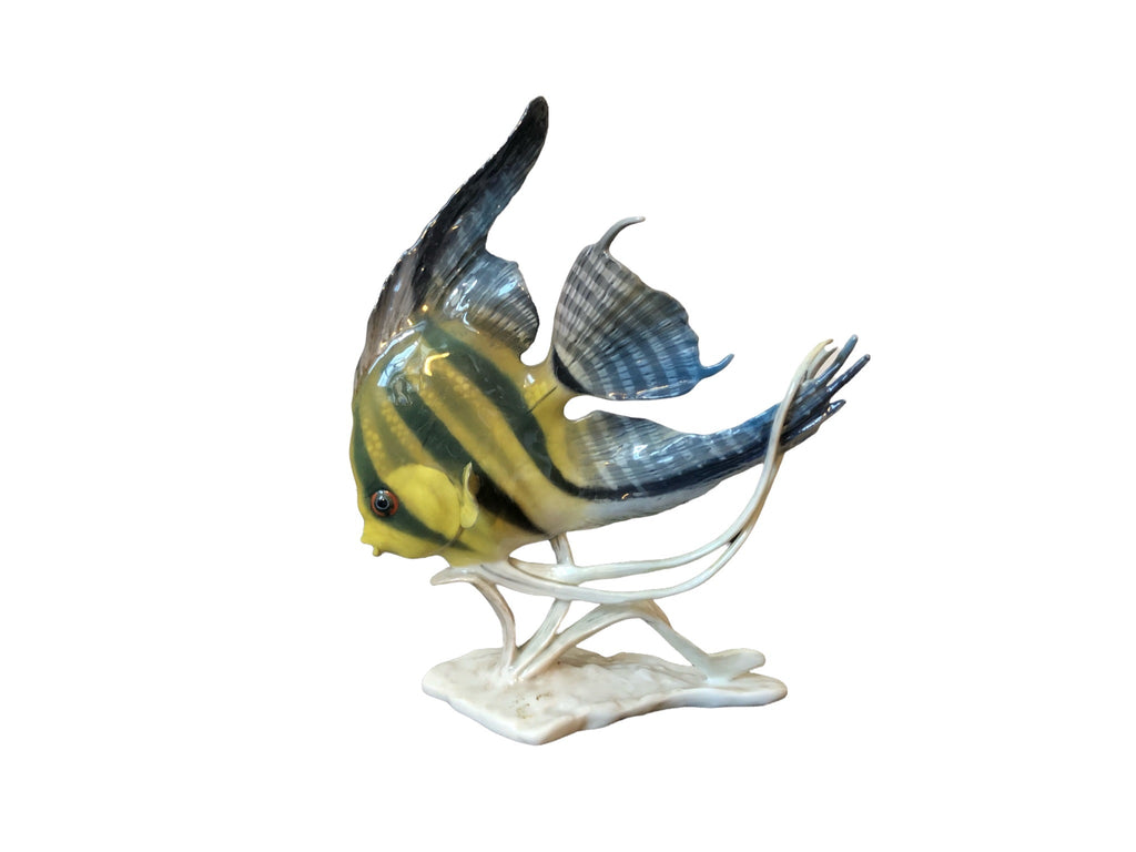 Rosenthal Scalar Angelfish Porcelain Figurine Model 1766 designed by Fritz Heindenreich