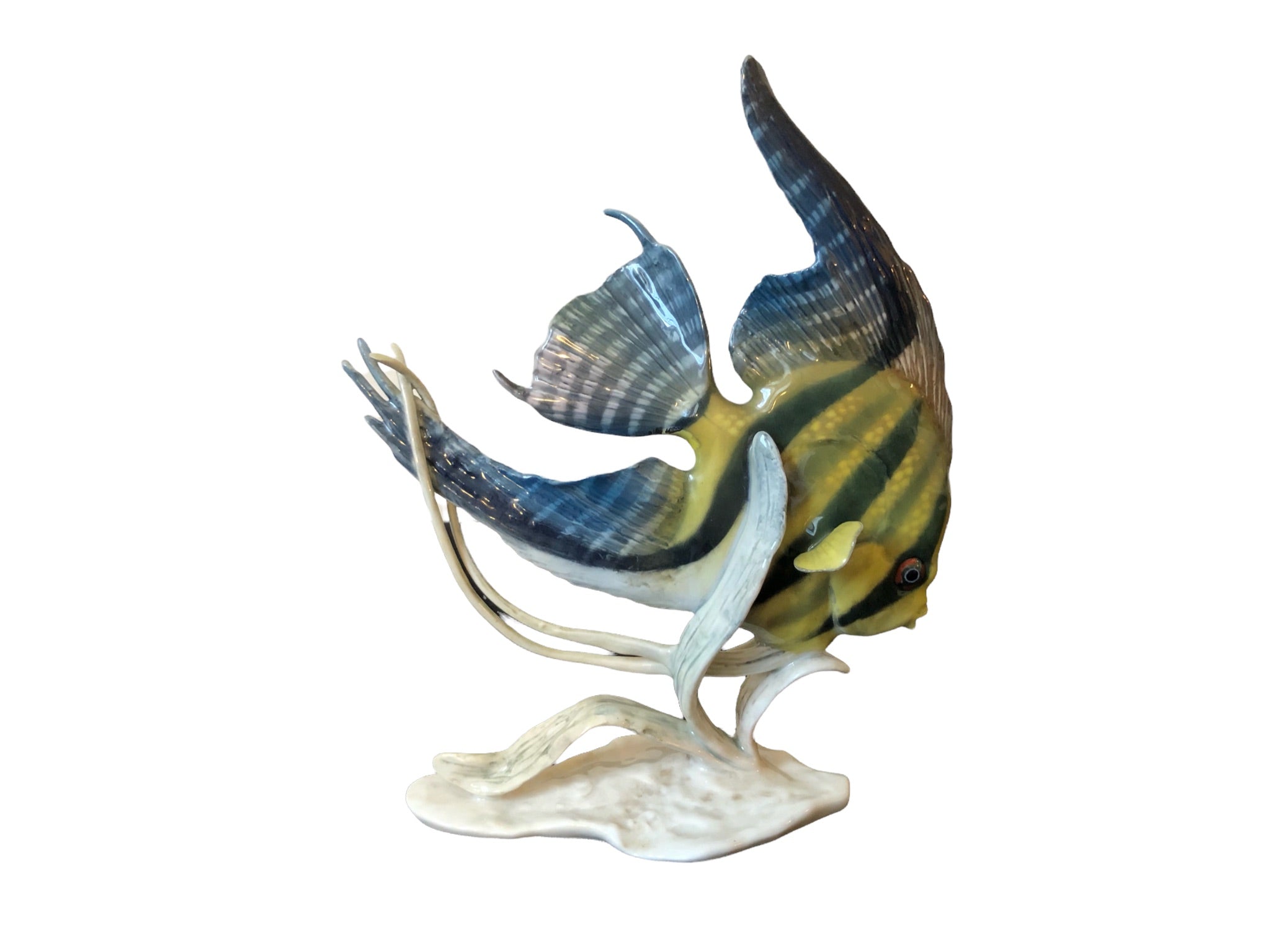 Rosenthal Scalar Angelfish Porcelain Figurine Model 1766 designed by Fritz Heindenreich