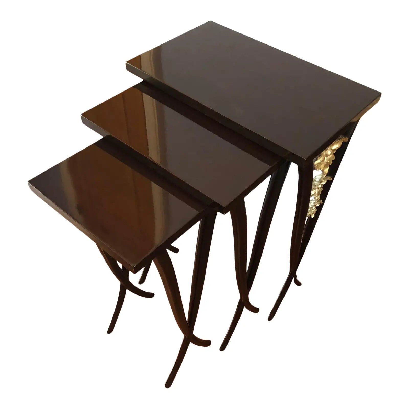 Christopher Guy Nesting Tables With Camelia Petal Detailing - Set of 3