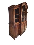 19th Century British Breakfront China Cabinet with Copper Details