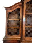 19th Century British Breakfront China Cabinet with Copper Details